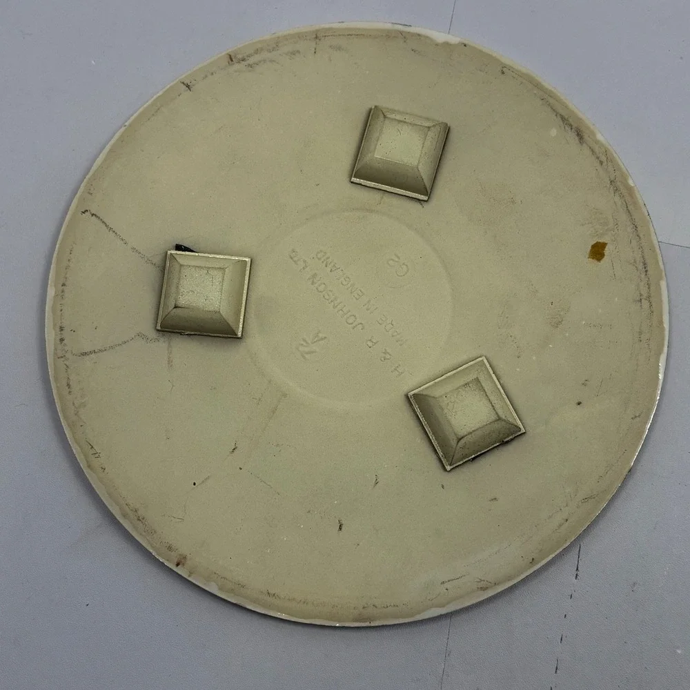 Vtg H & R Johnson Mushroom Ceramic Trivet‎ Van Rene Made in England 6 UIn Signed